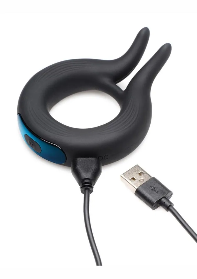 Trinity Men 10x Cock Viper Dual Stimulating Rechargeable Silicone Cock Ring Trinity Men Male Sex Toys