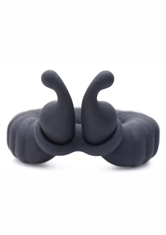 Trinity Men Male Sex Toys Trinity Men 10x Cock Cobra Dual Stimulating Rechargeable Silicone Cock Ring