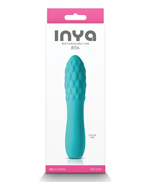 Vibrators Inya Rita Rechargeable Vibe Teal Ns Novelties INC