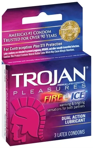Vibrators Trojan Trojan Fire Ice Condoms