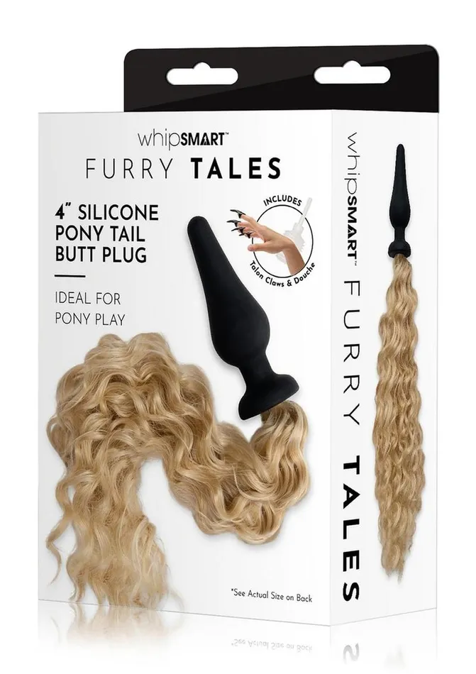 Whipsmart Male Sex Toys WhipSmart Silicone Plug 4in with Pony Tail Blondie Whipsmart Male Sex Toys WhipSmart Silicone Plug 4in with Pony Tail Blondie