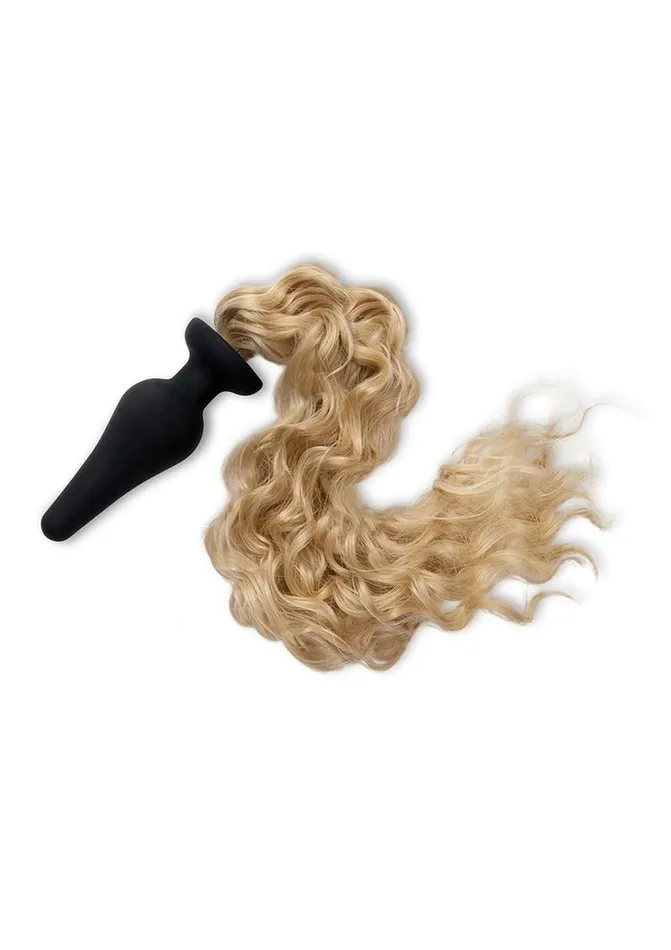 Whipsmart Male Sex Toys WhipSmart Silicone Plug 4in with Pony Tail Blondie