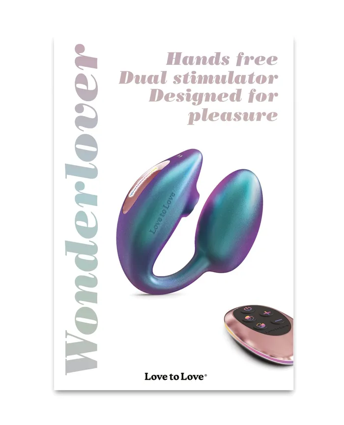 Wonderlover Dual Stimulator Iridescent Turquoise Lovely Planet Female Sex Toys