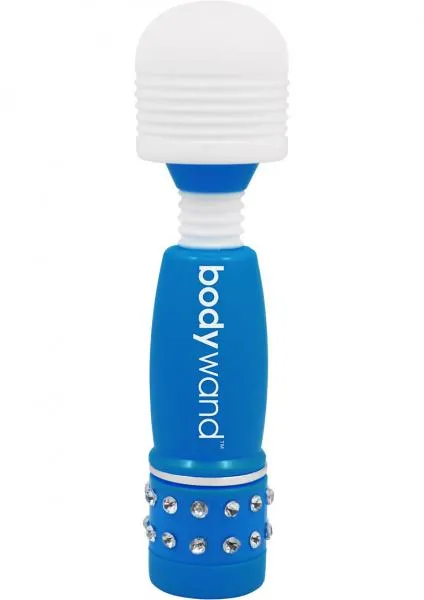 Xgen Vibrators Bodywand Neon Mini Wand Vibrator Neon Blue